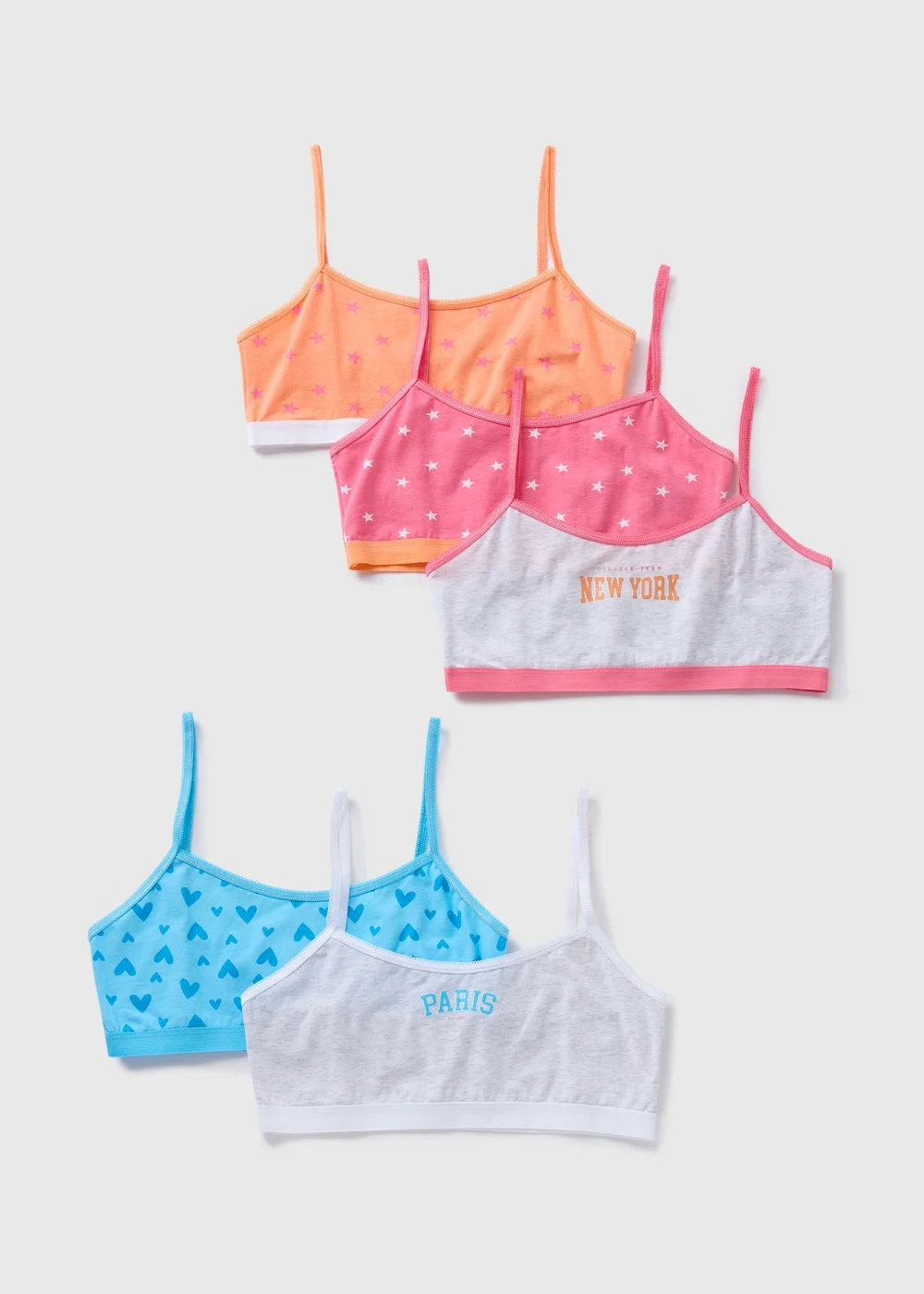 Girls Multicolour Crop Tops (7-13yrs) - 6-7 Yrs Image 1