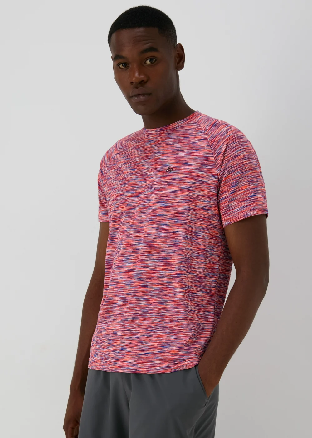 Souluxe Coral Space Dye T-Shirt - S Image 1