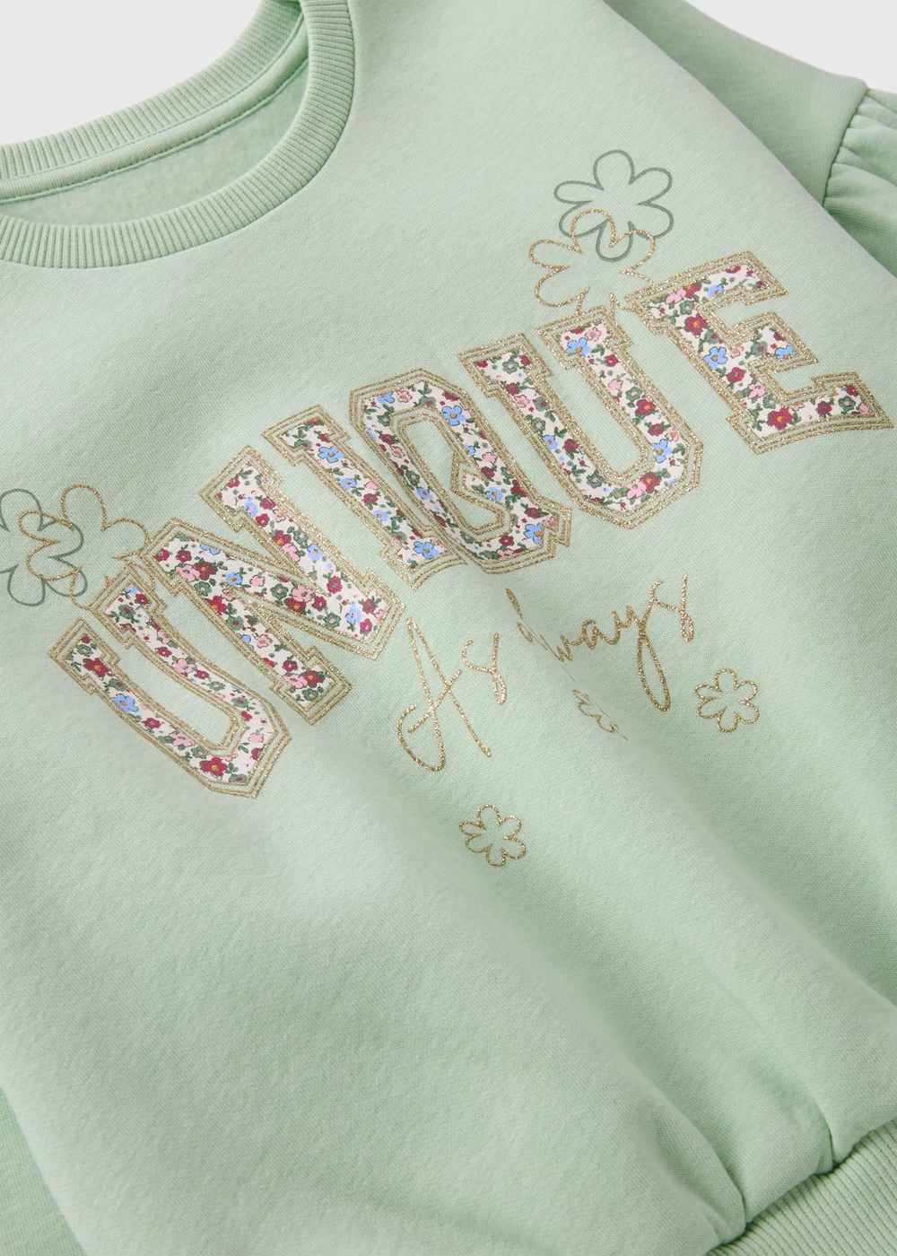 Girls Green Unique Sweatshirt (1-7yrs) - 1-1.5 Yrs Image 2