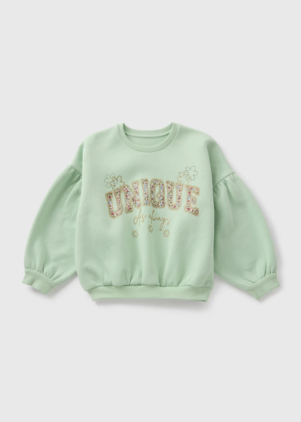 Girls Green Unique Sweatshirt (1-7yrs) - 1-1.5 Yrs Image 1