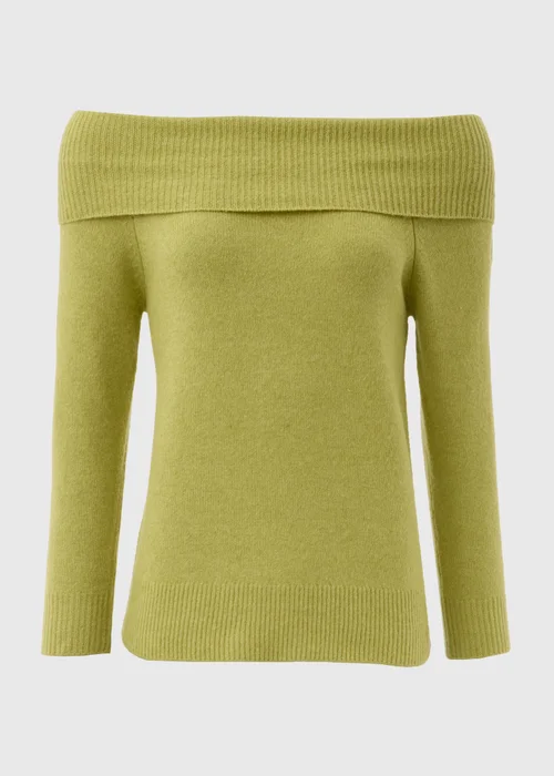 Et Vous Lime Bardot Knitted Jumper - S Image 4