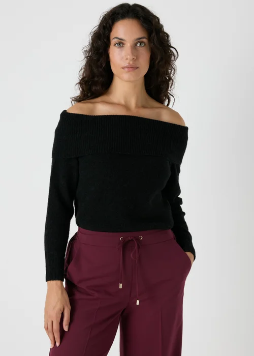 Et Vous Black Bardot Jumper - S Image 1
