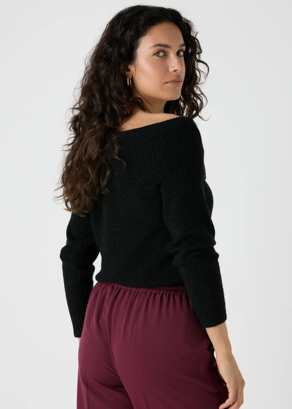 Et Vous Black Bardot Jumper - S Image 2