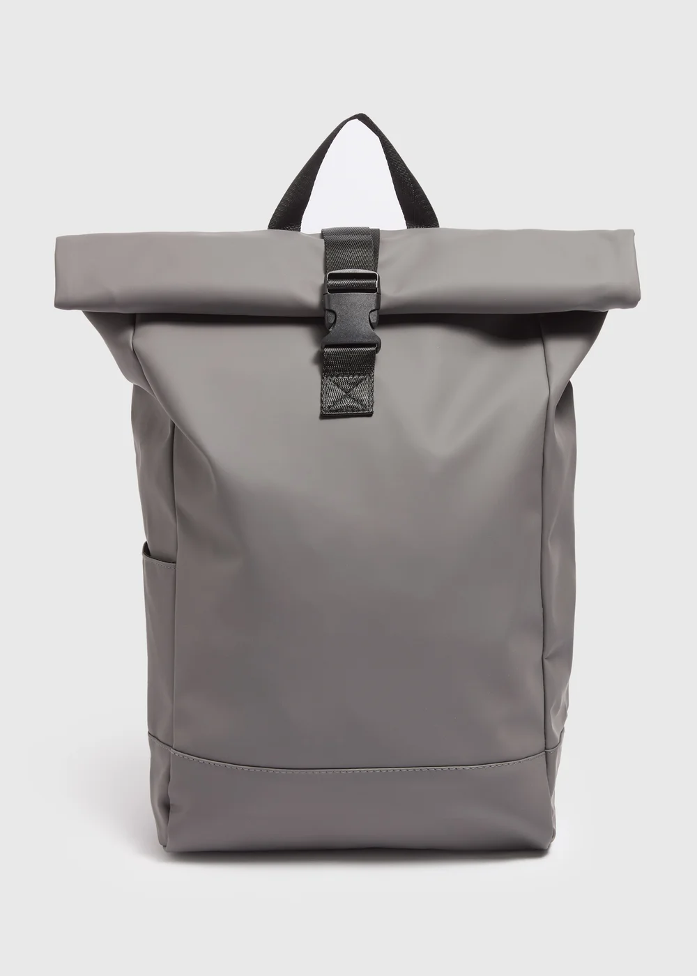 Charcoal Showerproof Roll-Top Backpack - One Size Image 1