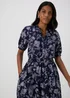 Papaya Petite Navy Paisley Midi Dress - 6 Image 3