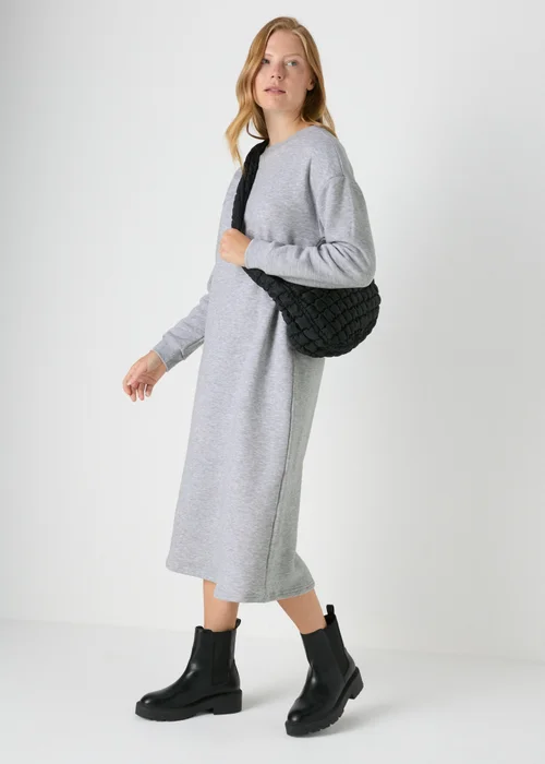 Papaya Petite Grey Midi Sweater Dress - 6 Image 2