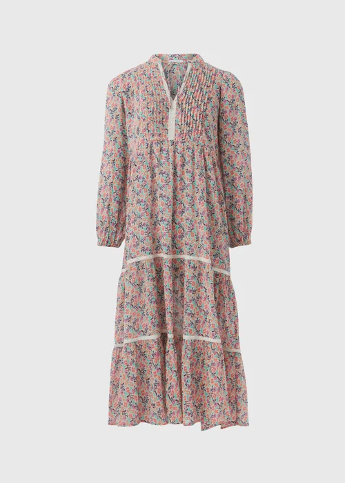 Papaya Petite Multicolour Floral Lace Trim Midi Dress - 6 Image 5