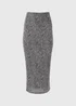 Papaya Petite Leopard Print Plisse Midi Skirt - Size 6 Image 5