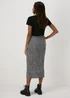 Papaya Petite Leopard Print Plisse Midi Skirt - Size 6 Image 2