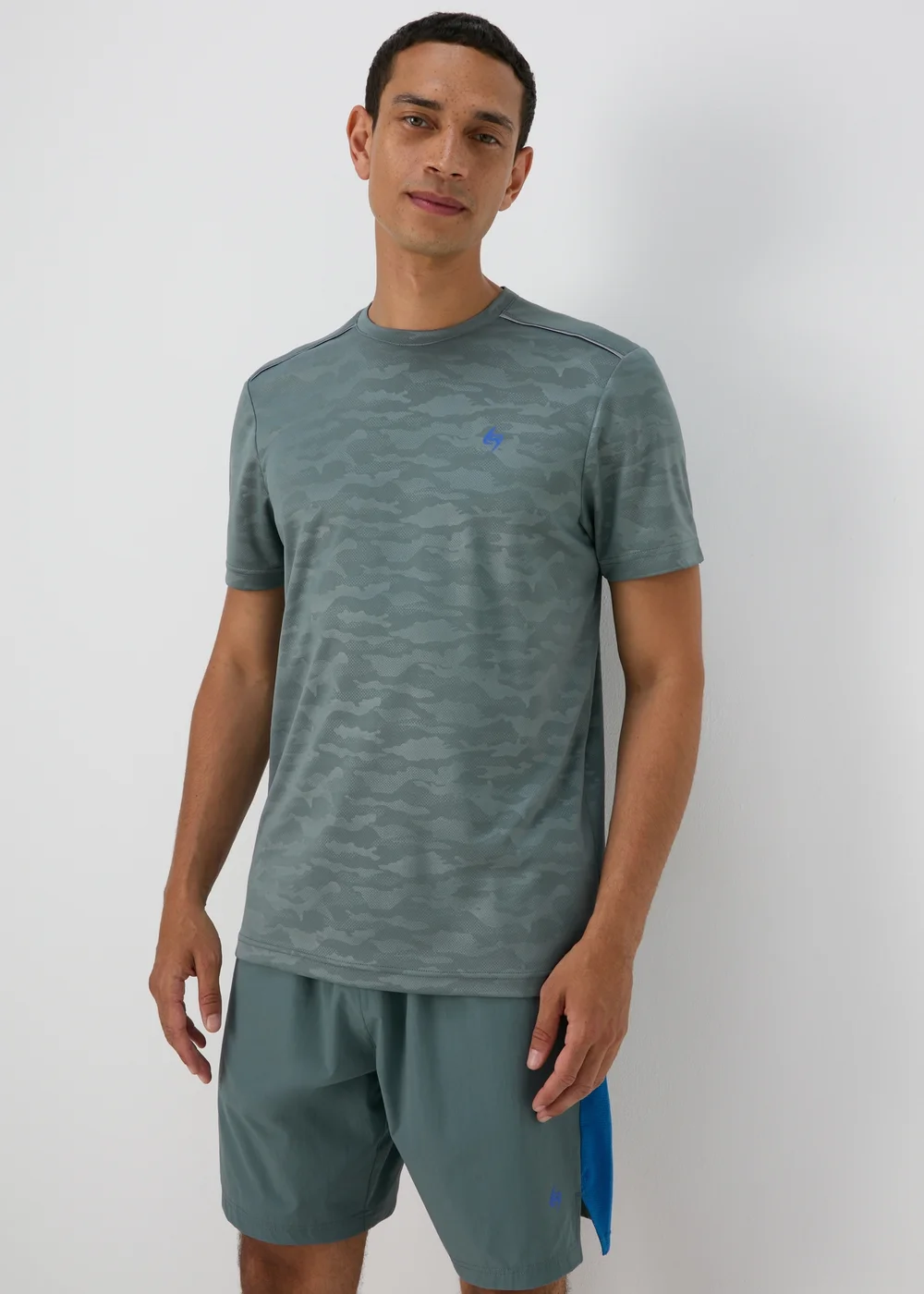 Souluxe Grey Camo T-Shirt - XS Image 1