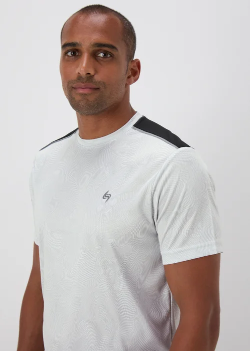 Souluxe White Print Mesh T-Shirt - XS Image 3