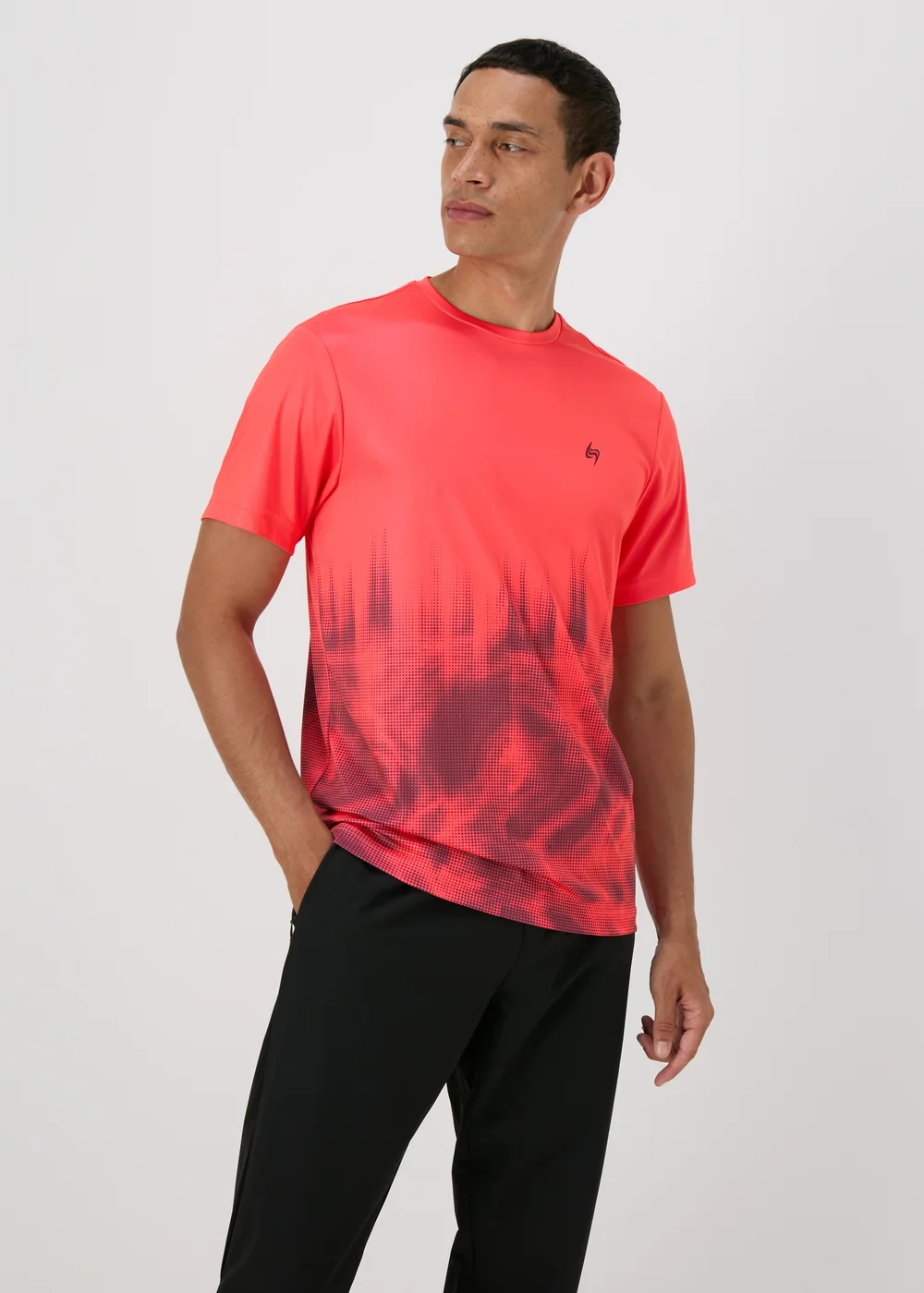 Souluxe Coral Dip Dye T-Shirt - XS Image 1