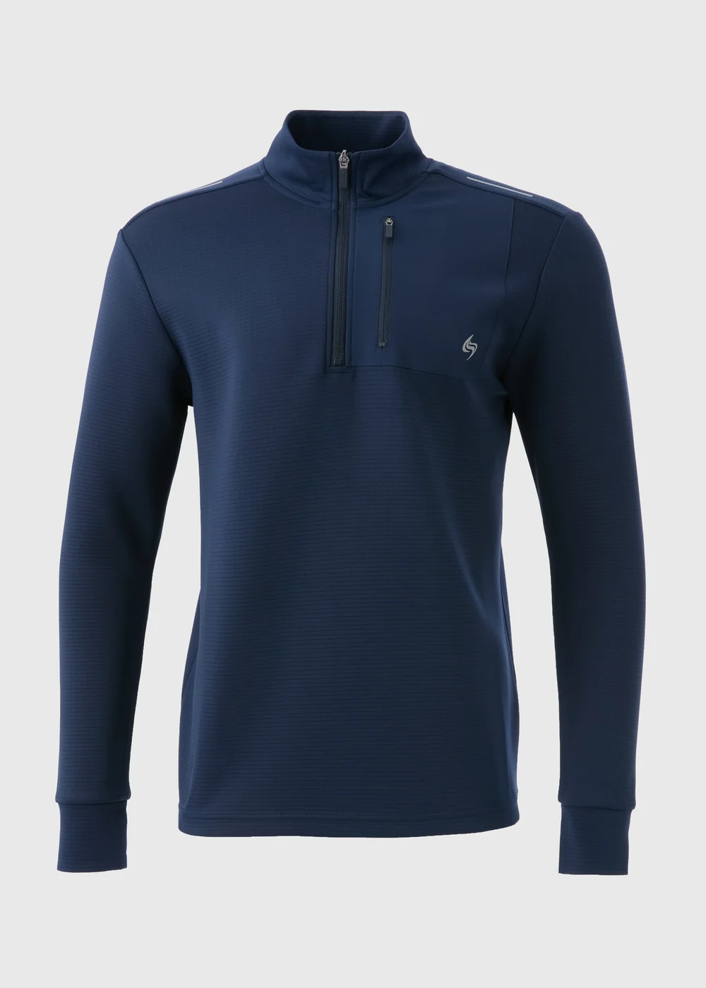 Souluxe Navy Quarter Zip Sweatshirt - XS Image 5