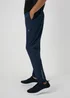 Souluxe Navy Panelled Jogging Bottoms - Extra small Image 3