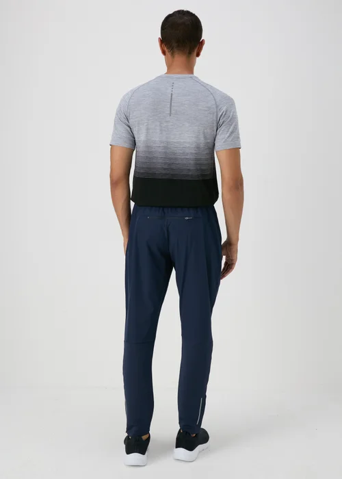 Souluxe Navy Panelled Jogging Bottoms - Extra small Image 2