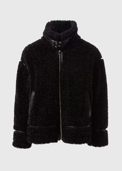 Black Borg Aviator Jacket - 8 Image 5