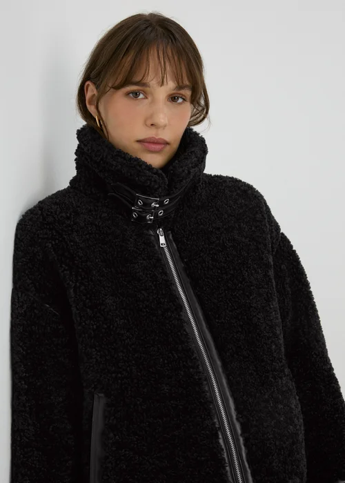 Black Borg Aviator Jacket - 8 Image 3