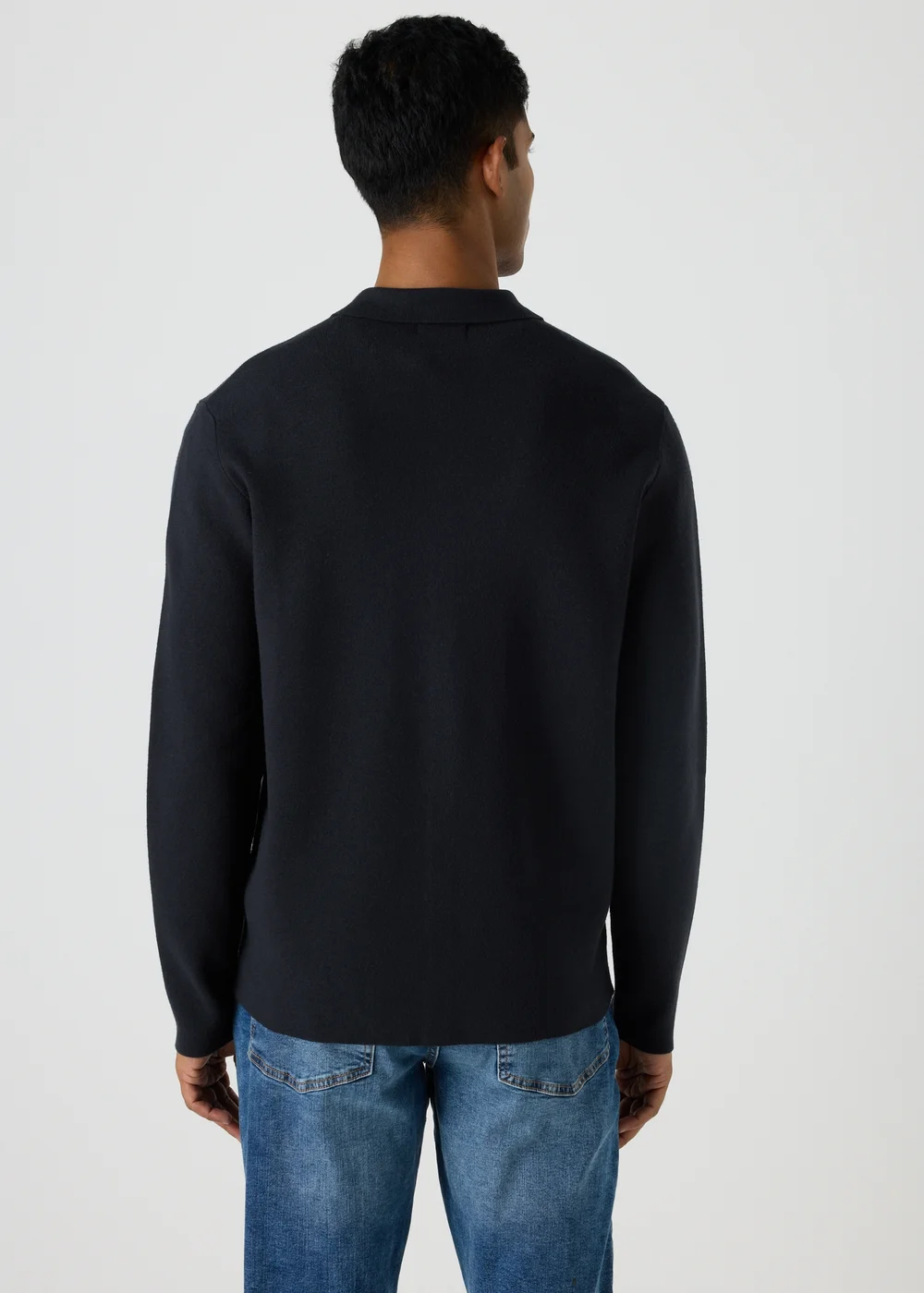 Navy Shirt Cardigan - S Image 2