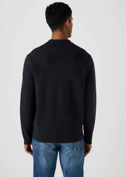 Navy Shirt Cardigan - S Image 2