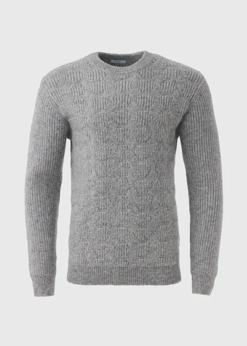 Grey Soft Cable Jumper - S Image 4