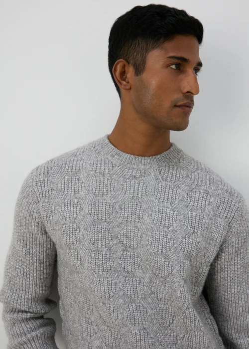 Grey Soft Cable Jumper - S Image 3