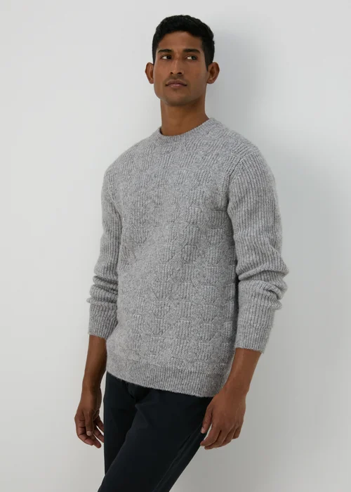 Grey Soft Cable Jumper - S Image 1