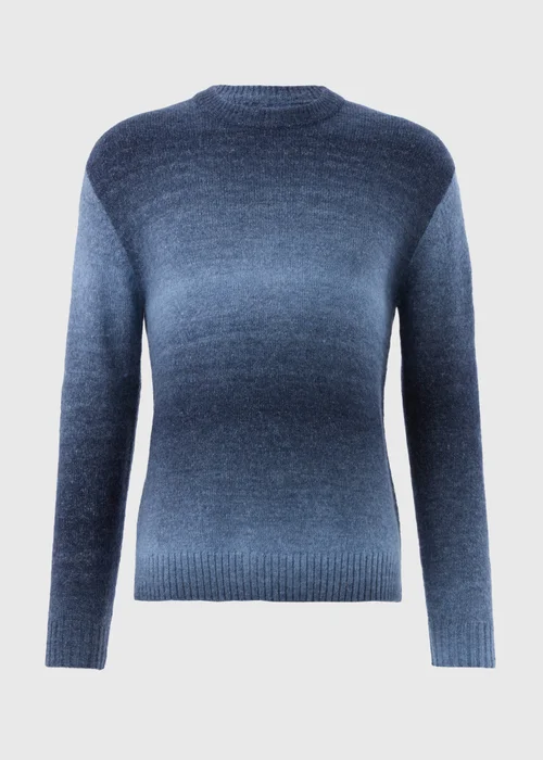 Blue Ombre Knit Jumper - S Image 4