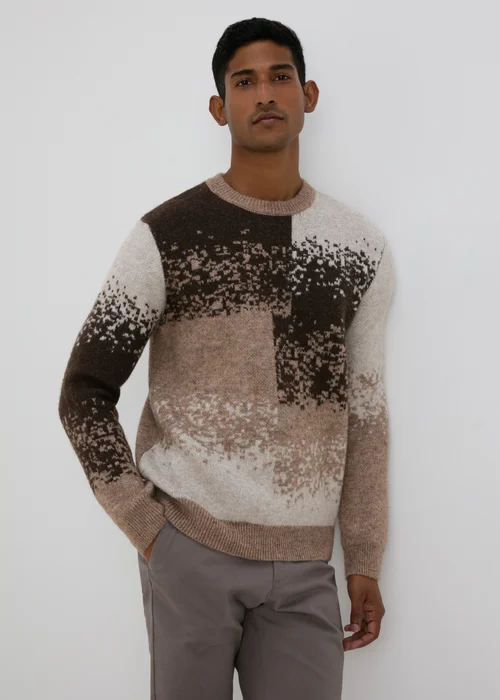Brown Digital Print Jumper - Small Image 1