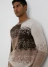 Brown Digital Print Jumper - Small Image 3