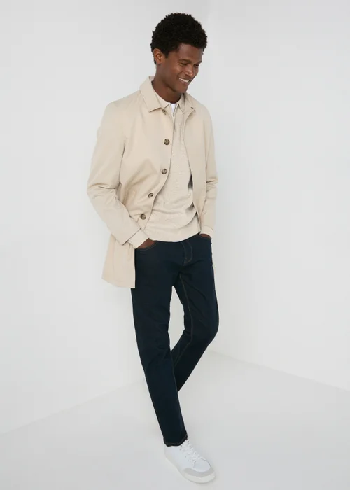 Stone Zip Rib Polo Shirt - S Image 3