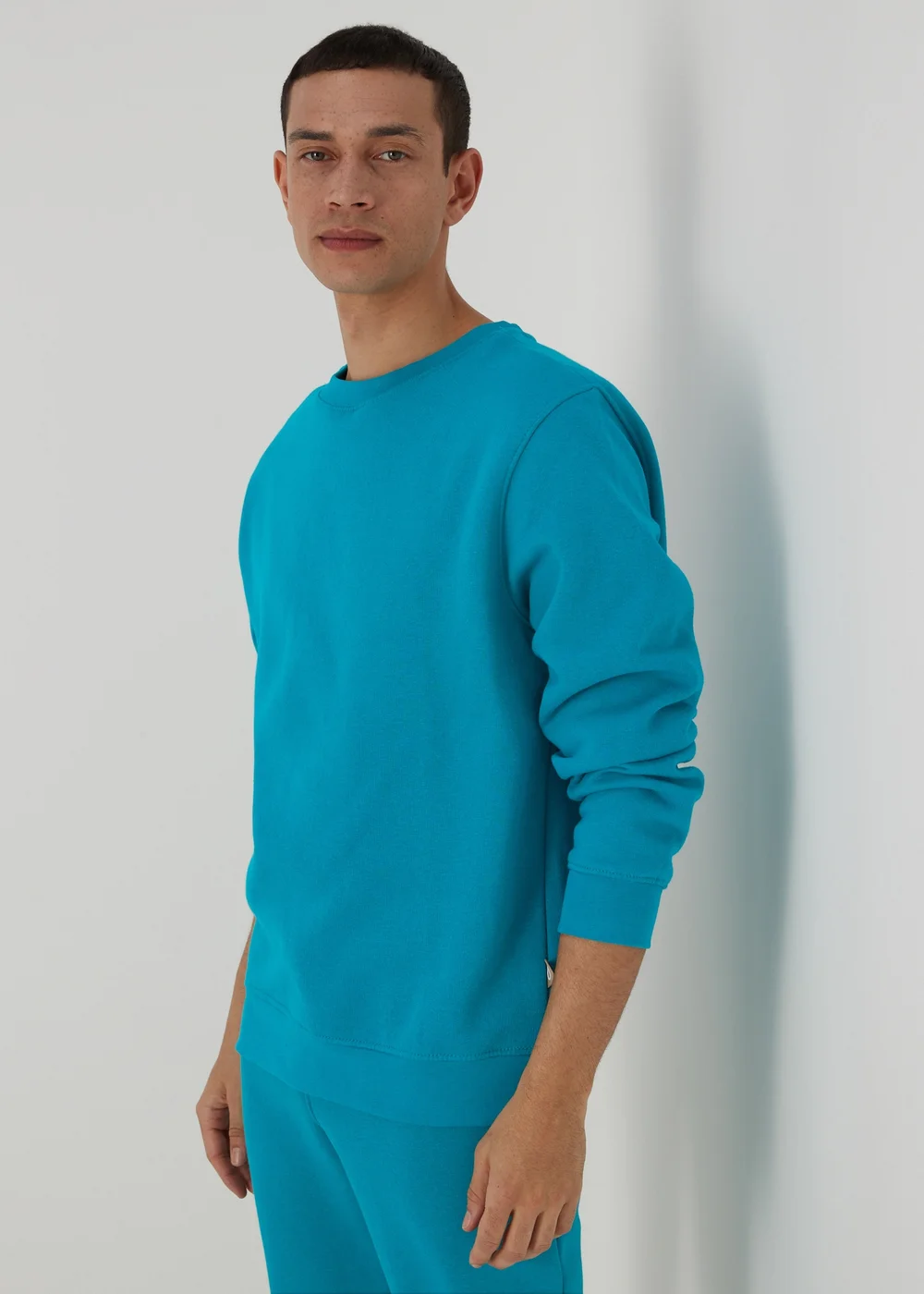 Teal Crewneck Sweatshirt - Small Image 4