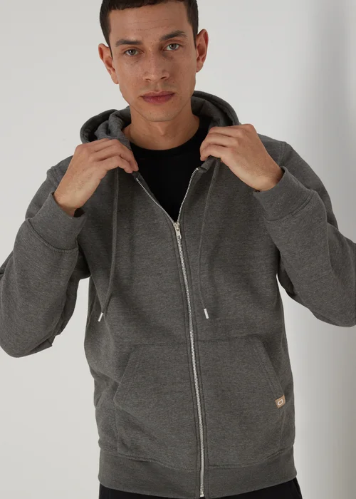 Charcoal Zip Hoodie - S Image 3