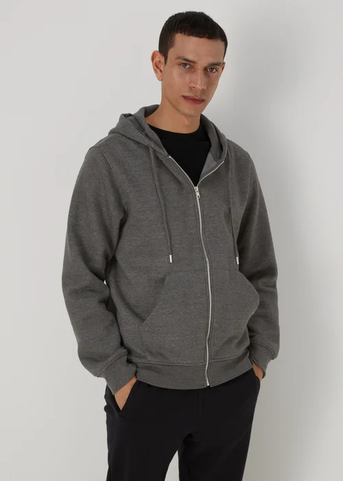 Charcoal Zip Hoodie - S Image 4