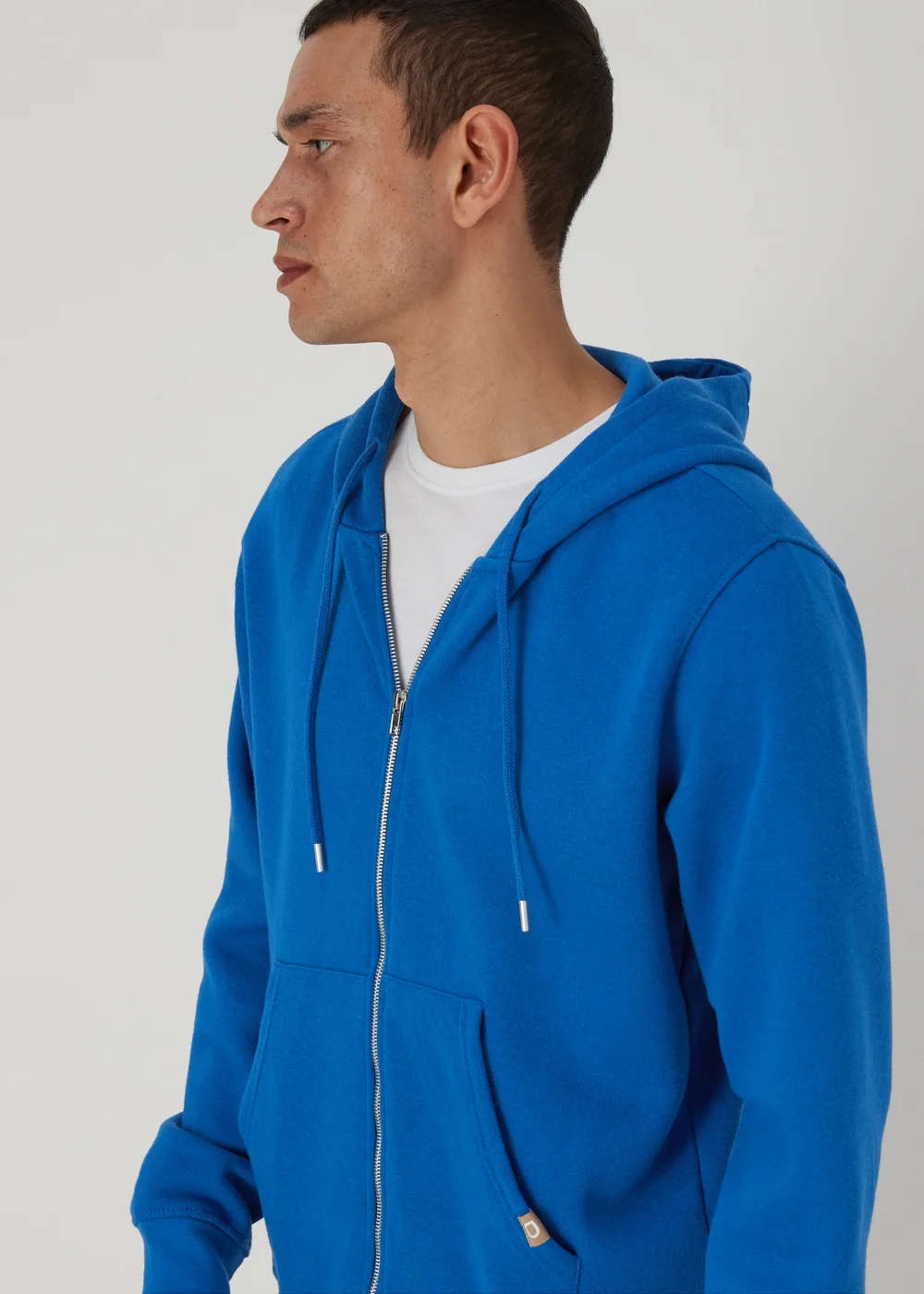Royal Blue Zip Hoodie - S Image 3
