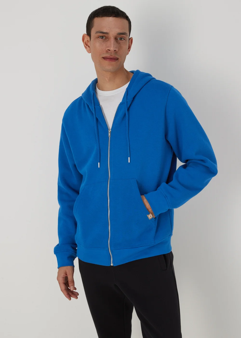 Royal Blue Zip Hoodie - S Image 1