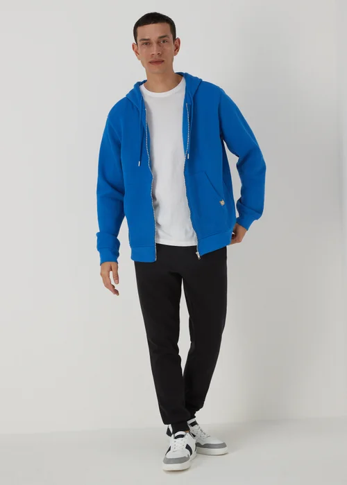 Royal Blue Zip Hoodie - S Image 4
