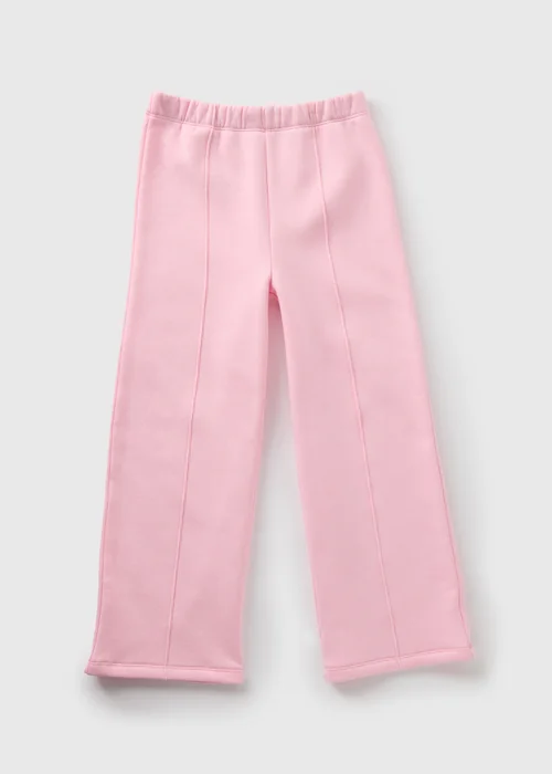 Girls Light Pink Wide Leg Joggers (1-7yrs) - 1 to 1 half years Image 1