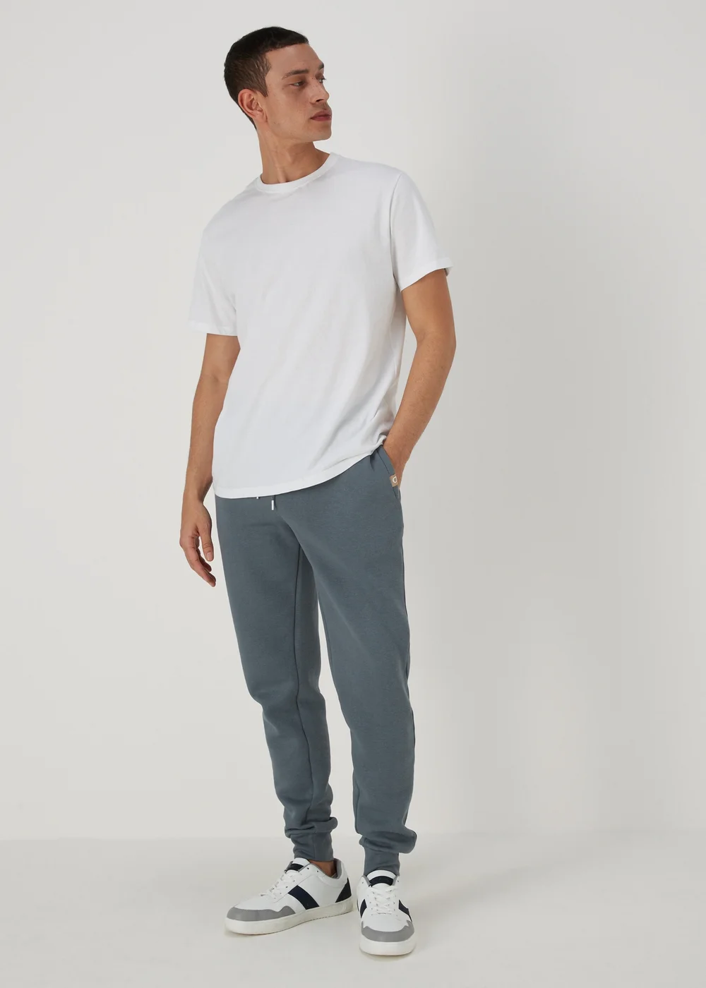 Grey Plain Joggers - Extra small Image 4