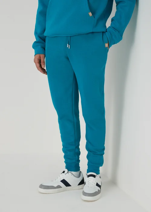 Teal Plain Joggers - XS Image 3
