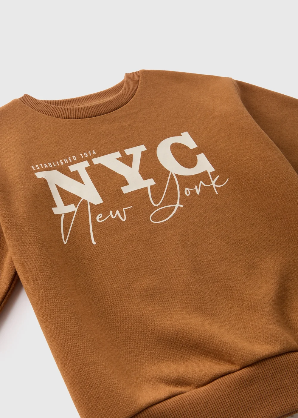 Boys Tan NYC Sweatshirt (1-7yrs) - 1-1.5 Yrs Image 2