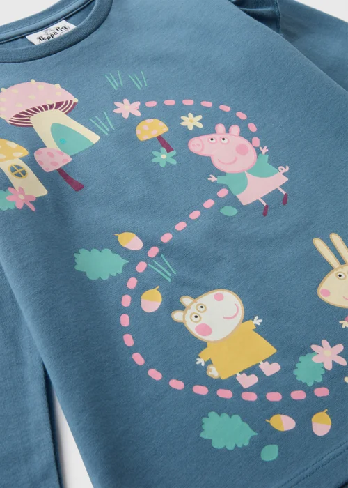 Peppa Pig Kids Navy Frilled T-Shirt (1-7yrs) - 1-1.5 Yrs Image 2