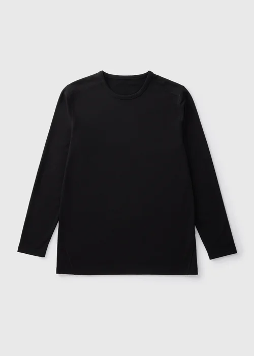 Black Lightweight Long Sleeve Thermal Top - S Image 1