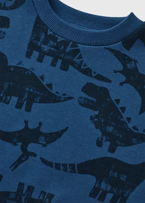 Boys Blue Dino Sweatshirt (1-7yrs) - 1-1.5 Yrs Image 2