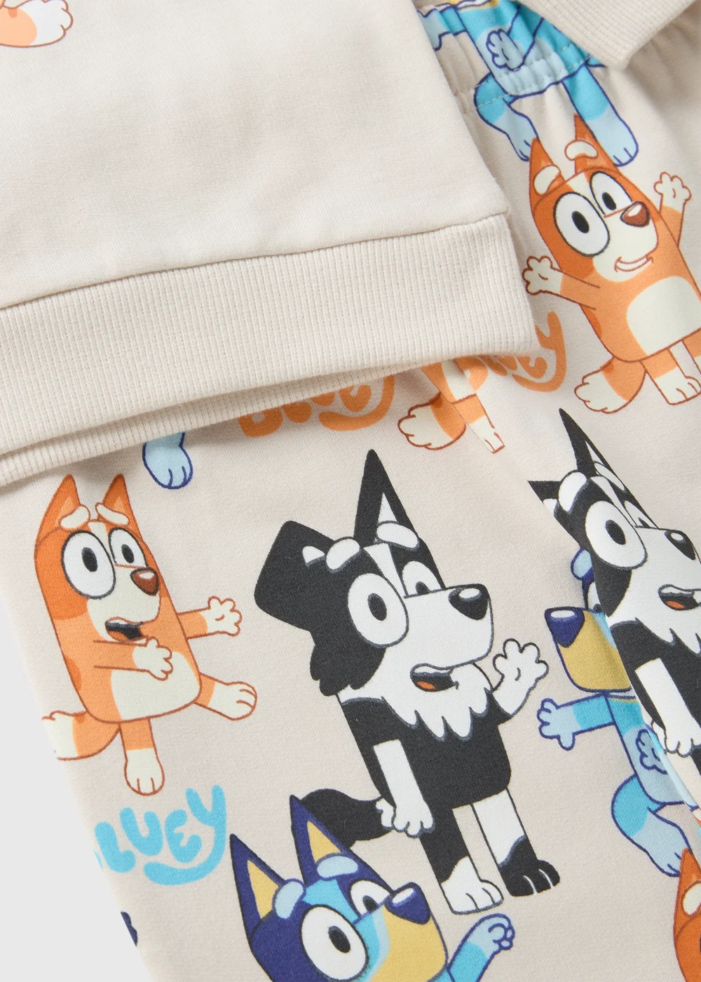 Bluey Boys Cream Sweatshirt & Jogging Bottoms Set (1-7yrs) - 1 half year to 2 Image 2