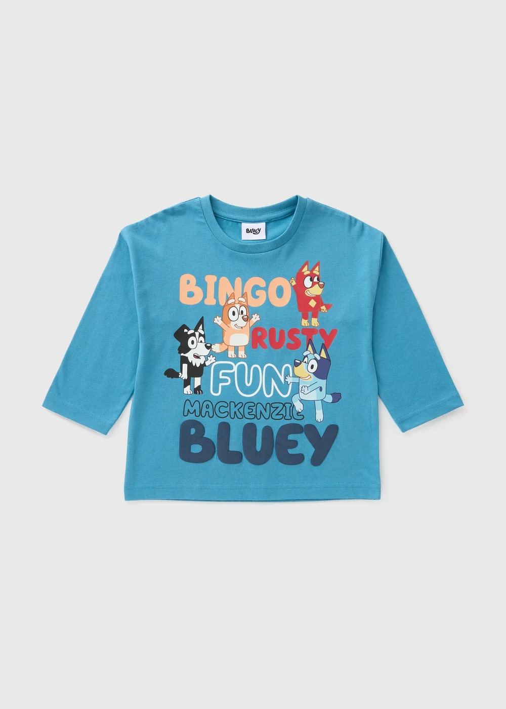 Bluey Boys Blue Best Friends Long Sleeve Top (1-7yrs) - 1-1.5 Yrs Image 1