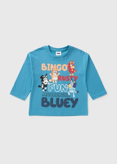 Bluey Boys Blue Best Friends Long Sleeve Top (1-7yrs) - 1-1.5 Yrs Image 1