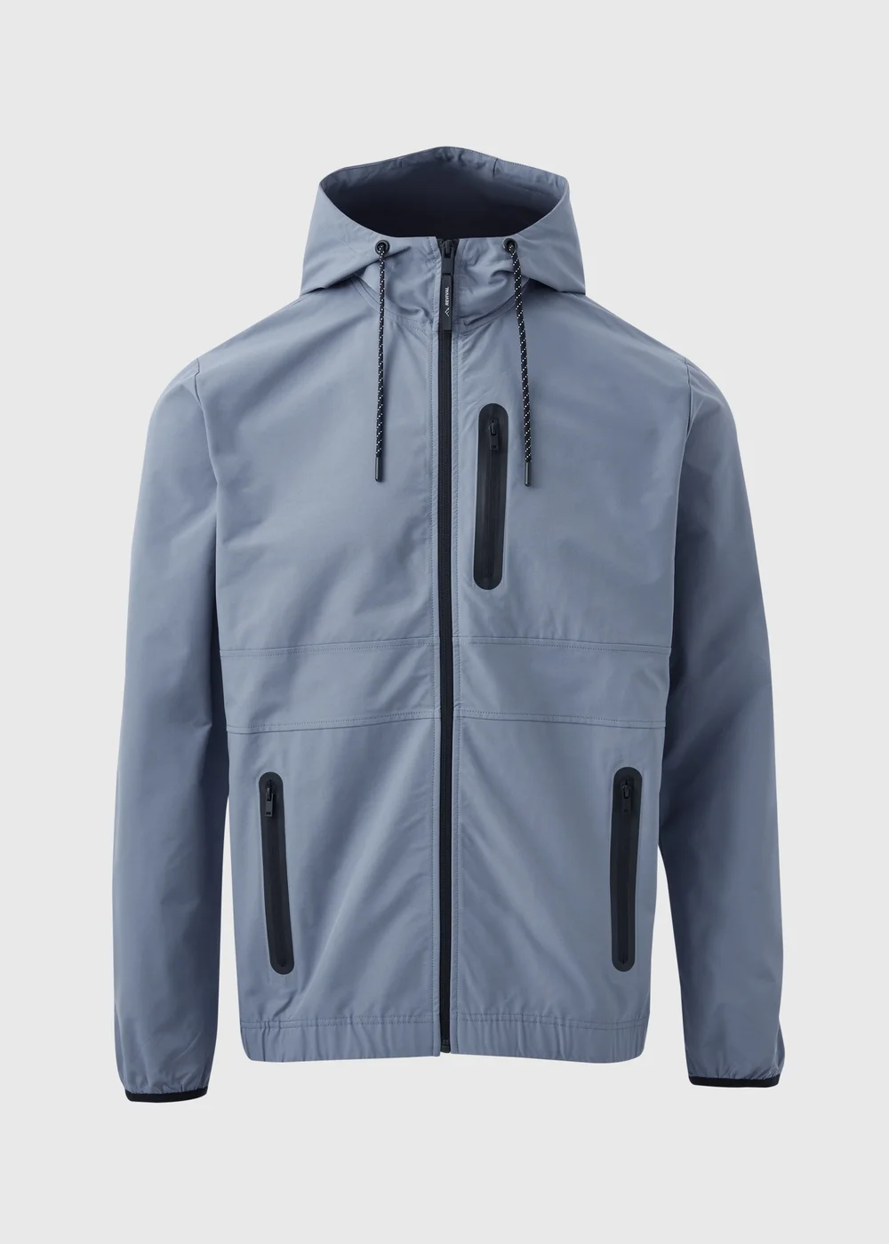 Souluxe Blue Hooded Windbreaker Jacket - S Image 5