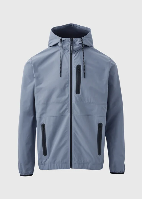 Souluxe Blue Hooded Windbreaker Jacket - S Image 5