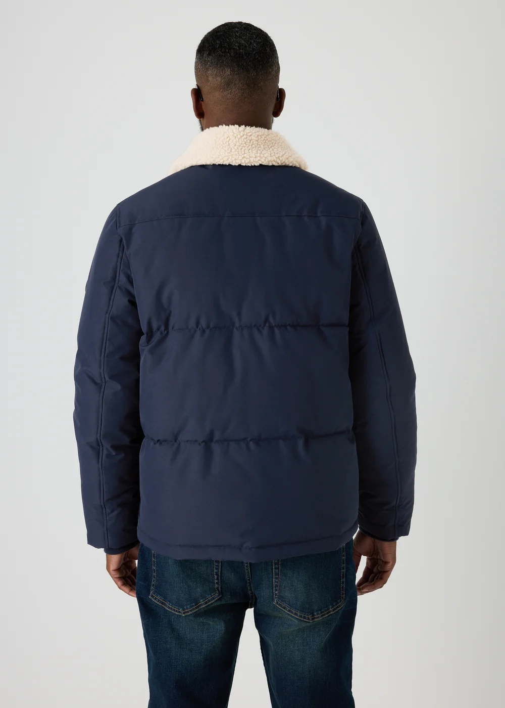 Navy Borg Puffer Jacket - S Image 2