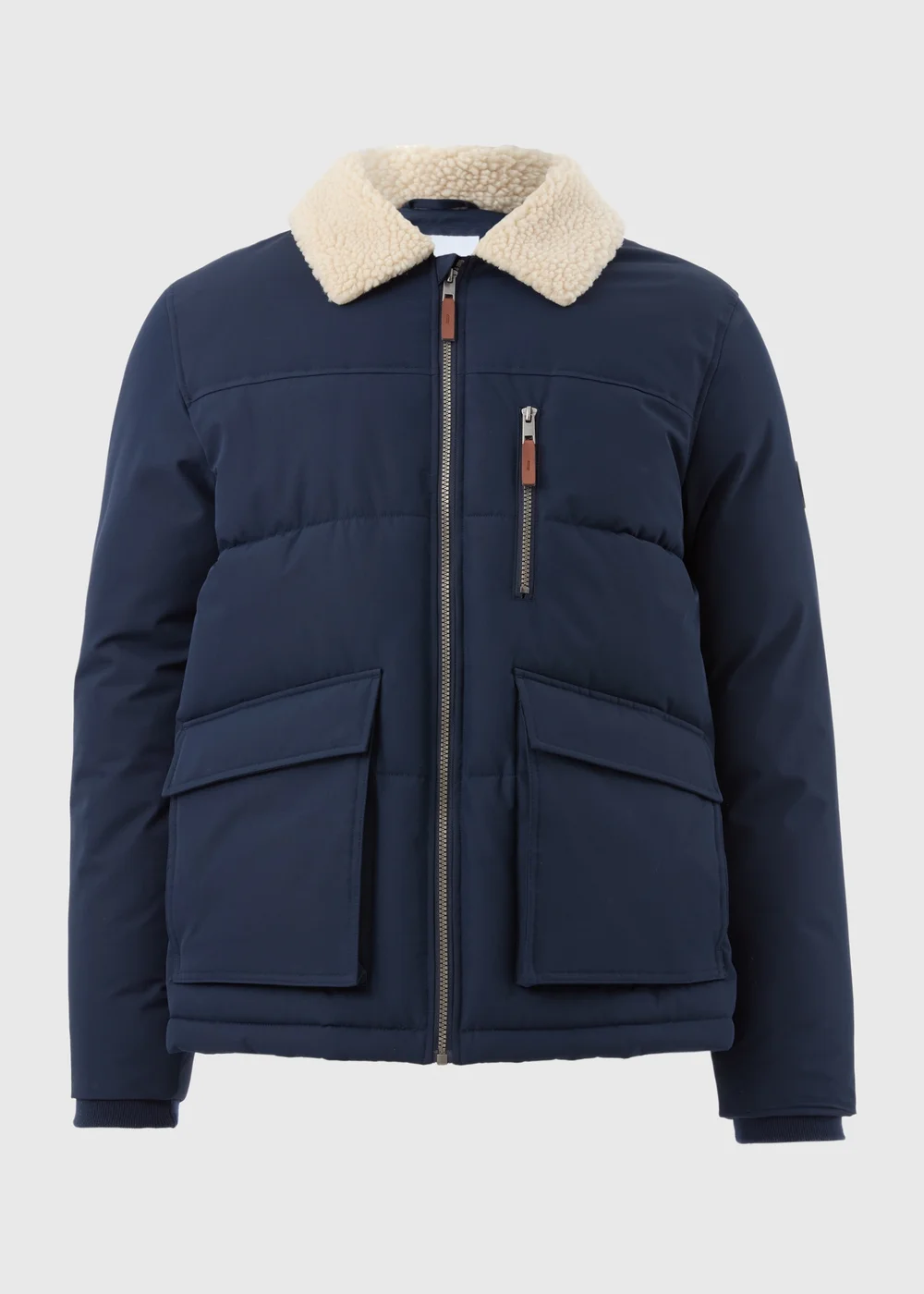 Navy Borg Puffer Jacket - S Image 4